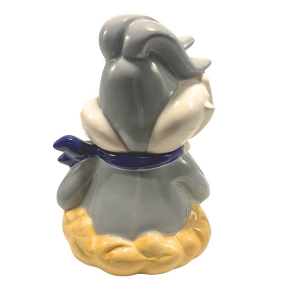 Bugs Bunny Ceramic Cookie Jar 12" Warner Bros Looney Tunes Carrot & Bow Tie - Picture 4 of 5